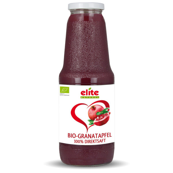 1 Liter Bio Granatapfel Direktsaft von Elite Naturel