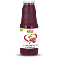 6 x 1 L Bio Sauerkirsch Direktsaft von Elite Naturel