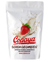 1kg Schokobombe Erdbeeren in weißer Schokolade von...