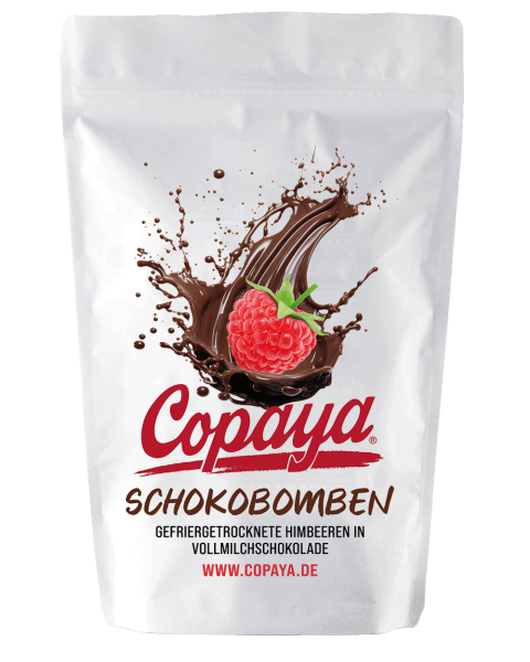 1 kg Schokobombe Himbeeren in Vollmilchschokolade von Copaya