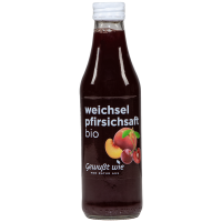 6 x 250ml Bio Weichsel Pfirsich Direktsaft von...