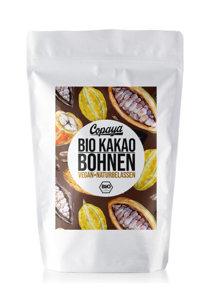 1kg Bio Roh Kakaobohnen "Trinitario" von Copaya