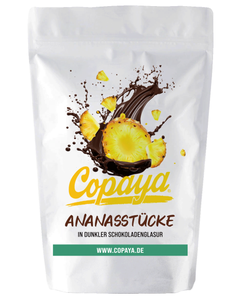 Ananasstücke in Schokoladenglasur von Copaya