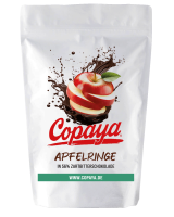 500g Apfelringe in Zartbitterschokolade von Copaya