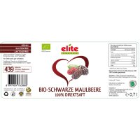 700ml Bio Maulbeere Direktsaft von Elite Naturel